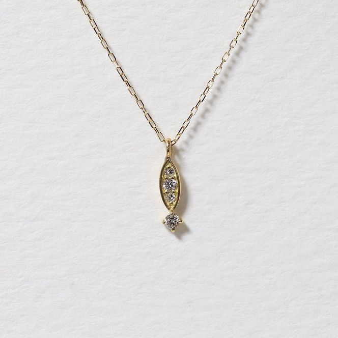 K18 0.04ct ダイヤモンドペンダント　BQ-166