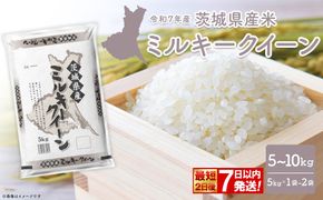 【令和7年産/白米】 ミルキークイーン 令和7年産 5kg～10kg 茨城県産 小分け 人気 K2660 K2661