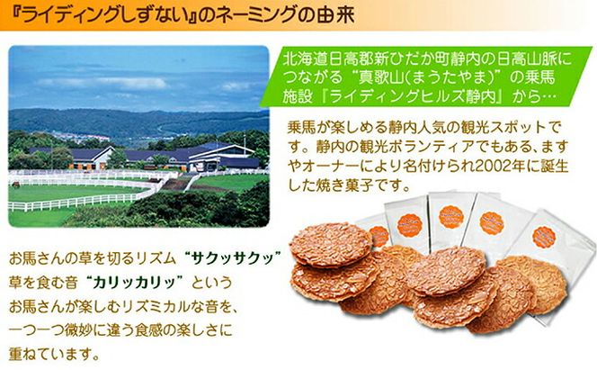 サラブレッドの街 静内の手焼きサブレ　ライディングしずない 15個入り