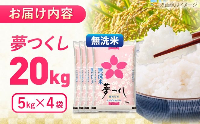 夢つくし無洗米20kg　《築上町》【酒見食品工業株式会社】 米 こめ 無洗米[ABER008]