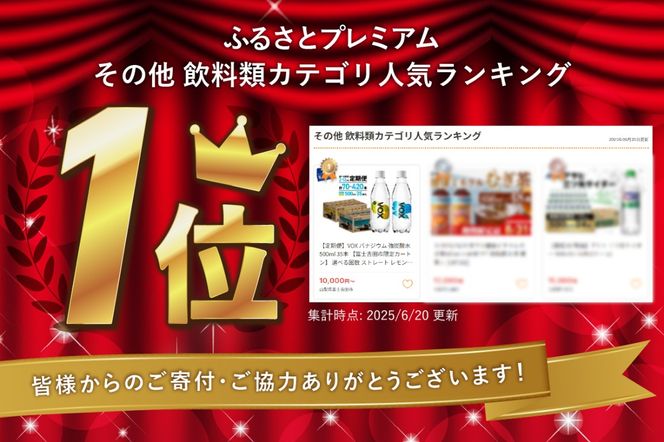【定期便】VOX バナジウム 強炭酸水 500ml 35本 【富士吉田市限定カートン】 選べる回数 ストレート レモン ミックス 備蓄 防災 ストック 防災グッズ 保存 山梨 富士吉田