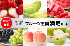 【先行予約／フルーツ定期便6回】旬の果物厳選！京丹後フルーツ王国セット（完熟イチゴ・小玉スイカ・桃・メロン・シャインマスカット・二十世紀梨）（2027年2月中旬～発送）　YK00705