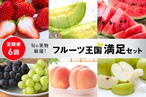 【先行予約／フルーツ定期便6回】旬の果物厳選！京丹後フルーツ王国セット（完熟イチゴ・小玉スイカ・桃・メロン・シャインマスカット・二十世紀梨）（2027年2月中旬～発送）　YK00705