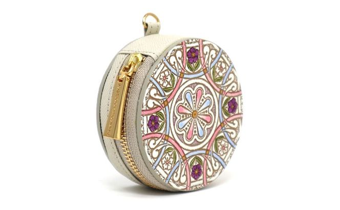 【文庫屋大関】マカロンポーチ ペタル【皮革工芸品】 ポーチ ミニポーチ 小物入れ アクセサリー入れ イヤホン入れ 収納 保管ケース 手のひらサイズ  本革 革 皮革 工芸品 工芸 雑貨 ギフト プレゼント 日本製 東京