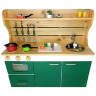 N6004_ままごとキッチンｗ870 緑