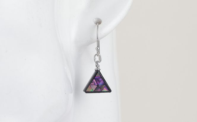 【嵯峩螺鈿野村】ウロコピアス｜京都 老舗 伝統工芸 漆器 ジュエリー［ 京都 老舗 伝統工芸 工芸品 アクセサリー ジュエリー ファッション 漆 人気 おすすめ 職人 お取り寄せ 通販 送料無料 ふるさと納税 ］ 261009_B-AS23