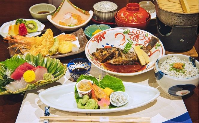 大正三年創業　大濱旬彩大正館　旬彩会席食事券（2名様用） 贈り物 ギフト お祝い 利用券 チケット H192-005