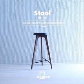 木製 スツール 椅子(天然木 ゴム&ウォールナット) Mサイズ