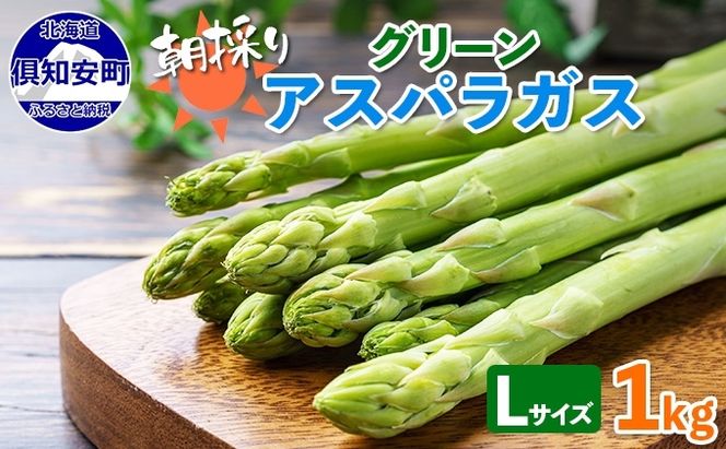 【2026年発送】 アスパラガス 北海道 グリーン 1kg セット Lサイズ 春 限定 旬 朝採り 新鮮 野菜 アスパラ ギフト gift 産地直送 産直 お取り寄せ 詰め合わせ 送料無料 