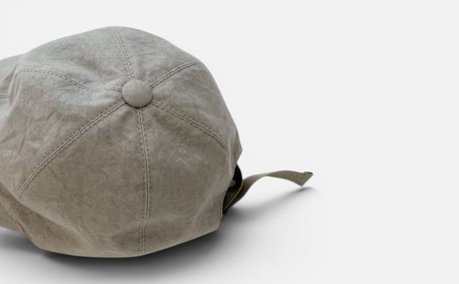 帽子店Sashiki / SS595 コットンキャップ 短ツバ WHITE , BEIGE , GRAY