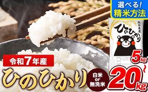令和7年産 【総合ランキング1位獲得】 ひのひかり 白米 or 無洗米 選べる精米方法 内容量 5kg 10kg  20kg 熊本県産 白米 精米 ひの《7-14日以内に出荷予定(土日祝除く)》---gkt_lcl_707_5kg---