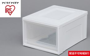 チェスト浅型3個セット BC-M ホワイト／クリア 収納 インテリア 衣替え シンプル アイリスオーヤマ 