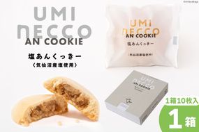 クッキー うみねっこー塩あんくっきー 10個入 [コヤマ菓子店 宮城県 気仙沼市 20564843] 菓子 お菓子 スイーツ 洋菓子 デザート 塩あん あんこ 塩餡 餡 白あん 個包装 小分け