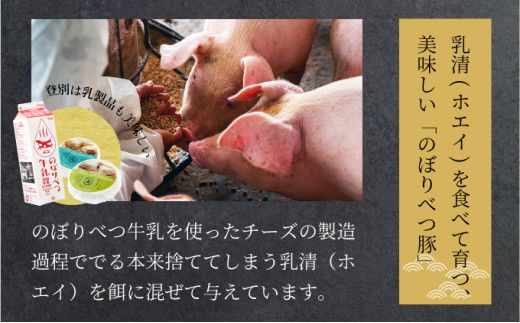 量が選べる！【のぼりべつ乳清豚（ホエー）】ハンバーグ120g×5個／10個（単品・定期便）