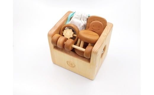 木のおもちゃ 初節句ギフトセット 雛人形 五月人形 木製 木 おもちゃ 知育玩具 赤ちゃん ベビー 男の子 女の子 ギフト プレゼント 贈り物 贈答 お祝い 出産祝い 誕生日祝い 節句 節句人形 日本製 手作り てづくり 受注生産品 山のくじら舎 ヒノキ 木箱 片づけ 習慣 御祝 ヒノキ スギ 高知県 安芸市