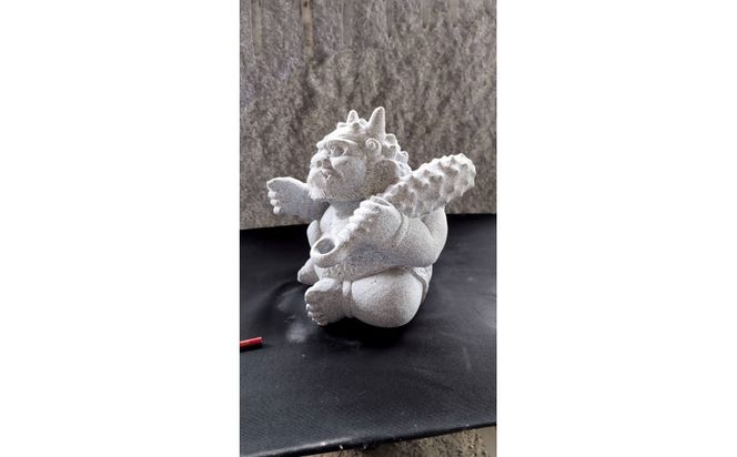 庵治石「鬼っこ」鬼まる 372013_GH021