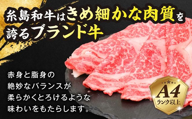 JA 糸島 黒毛和牛 糸島豚 焼肉 セット 糸島市 / JA糸島産直市場 伊都菜彩 [AED009]