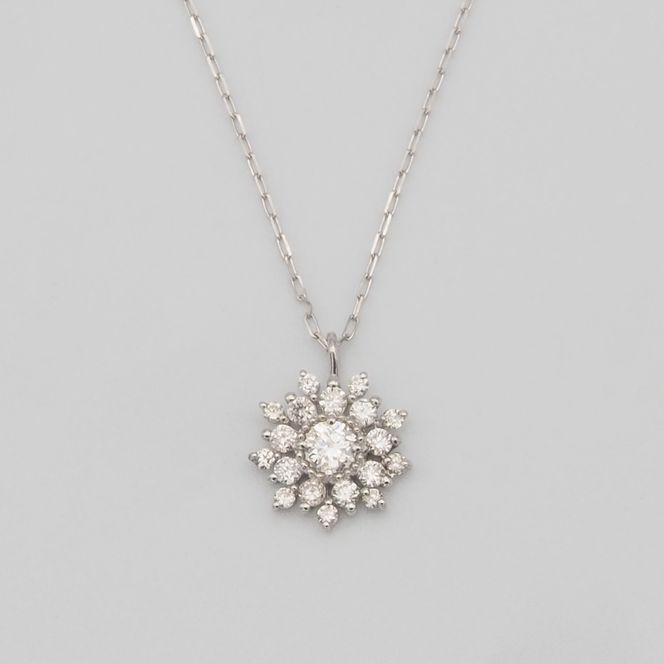PT900/PT850 0.15ct ダイヤモンド ペンダントネックレス HH-019753 SWBT016-pt