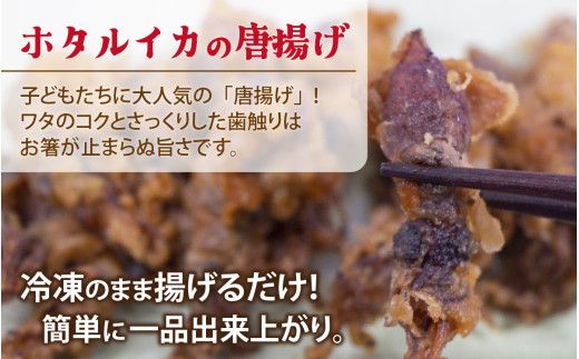 ホタルイカフライセットとオリジナル万能酢味噌付き【カネツル砂子商店】[A-002013]