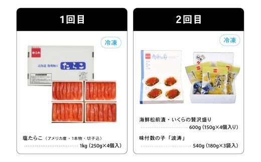 【毎月定期便】やまか 魚卵づくし便 全6回 R001-040