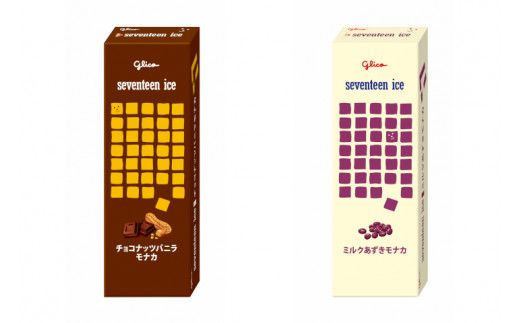 セブンティーンアイスモナカ チョコナッツバニラ・ミルクあずきモナカ 各6個セット