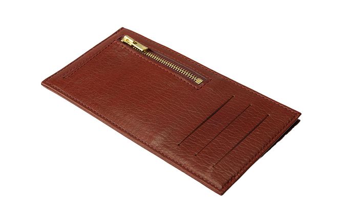 豊岡財布 フラグメントケース カード財布 ワイン WLG2101 / 財布 ウォレット カードケース カード入れ スリム メンズ レディース 革 牛革 革小物 サステナブル シンプル デザイン 無地 マスミ鞄嚢