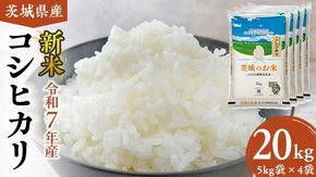 【 令和7年産 】 茨城県産 コシヒカリ 20kg ( 5kg × 4袋 ) 米 お米 白米 コメ こしひかり 茨城県 精米 新生活 応援 新米 [DK004ci]