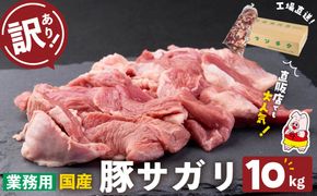 【訳あり】希少部位！！国産豚サガリ(5kg×2P 計10kg) c0-136
