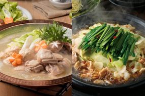 博多華味鳥 水たき・もつ鍋セット【トリゼンフーズ】_HA1948