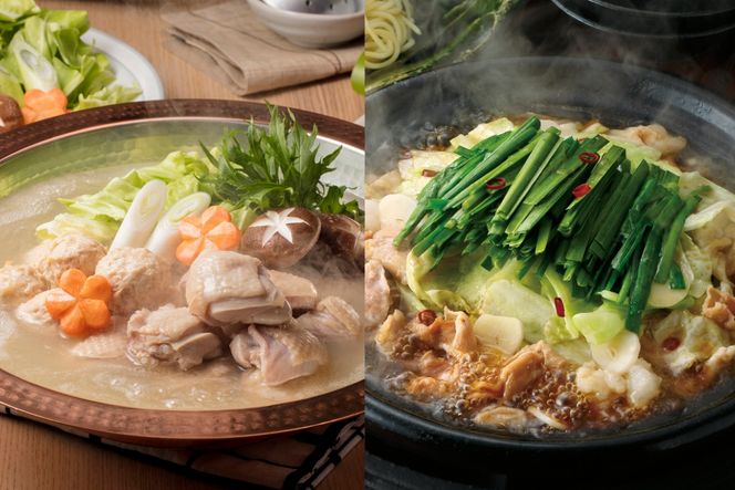 博多華味鳥 水たき・もつ鍋セット【トリゼンフーズ】_HA1948