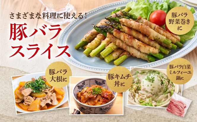 【小分け・真空パック】国産豚肉 豚バラスライス 200g×10p (2kg) ( 茨城県共通返礼品・茨城県産 ) ブランド豚 ローズポーク 茨城 国産 豚 豚肉 豚バラ 豚バラ肉 スライス 豚しゃぶ しゃぶしゃぶ 焼肉 冷凍 発送時期が選べる 小分け 真空パック