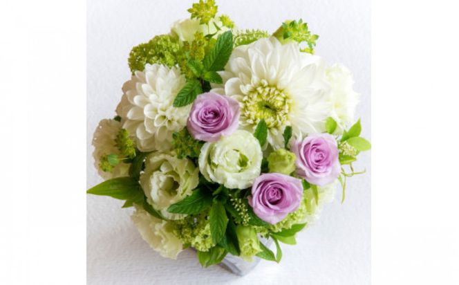 アレンジメント Sサイズ_ホワイト/グリーン系 142069_BN012VC03