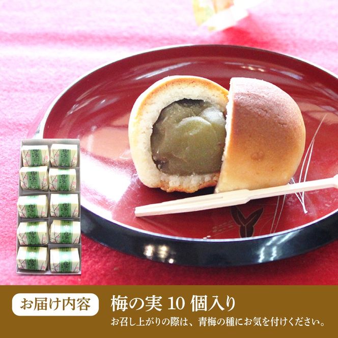 【老舗の菓子屋】築上銘菓「 梅の実 」10 個《築上町》【有限会社 御菓子司 鹿の子】[ABAC018]