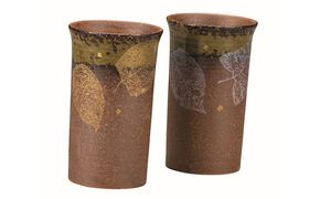 九谷焼 ペアフリーカップ・葉文（2個セット） a04 工芸品 民芸品 伝統技術 