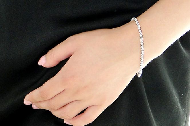 pt900【2.0ct】ダイヤモンド テニス ブレスレット CSBL00019-PT SWAV081