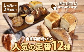 自家製酵母パン 人気の定番セット Lサイズ 1ヵ月おきに2回お届け 小分けパック
