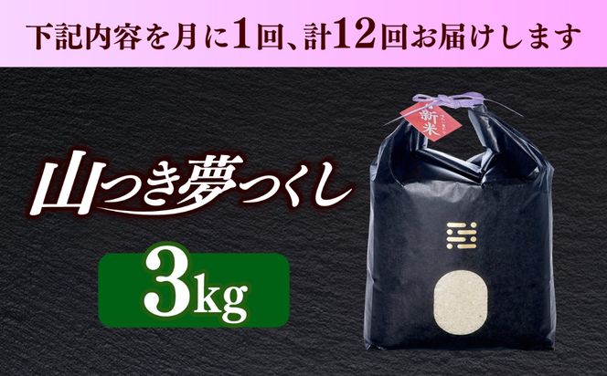 【全12回定期便】 農薬 を使わずに育てた 山つき   夢つくし 3kg 【築上町】 / itoshimacco / 株式会社やました[ABEX012]