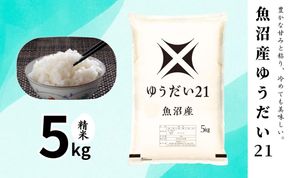 米 ゆうだい21 5kg 精米 白米 お米 希少 新潟米 十日町市