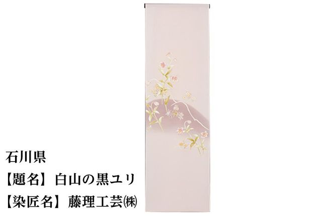 【47都道府県着物応援プロジェクト】 石川県 京手描友禅 付下げ着尺 261009_A-BR017