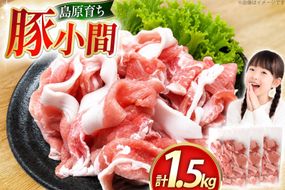 AK029 豚小間500g×3パック計1.5kg [ 豚肉 小分け 豚こま こま切れ 肉 お肉 BBQ バーベキュー 焼肉 アウトドア スターゼン 長崎県 島原市 ]