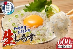 a10-1266　静岡県産お刺身用生しらす：100g×6パック　合計600g