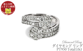 ダイヤモンド リング 1.0ct Ｒ747DI-P2【サイズ：8号～16号（0.5刻み可）】ダイヤ プラチナ 指輪 ジュエリーアクセサリーレディース ギフト 贈り物 プレゼント 記念日 ケース付 鑑定書 保証書 華奢 [C2203]