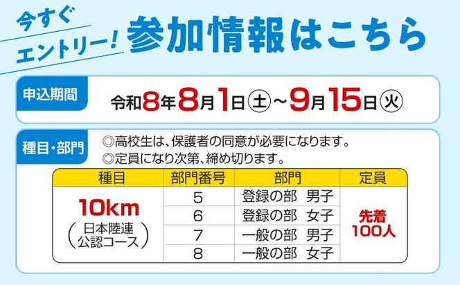 ＜選べる＞第46回 ランニング桜島 出走権【先着300名（ハーフ：200名、10km：100名）】　K224-001