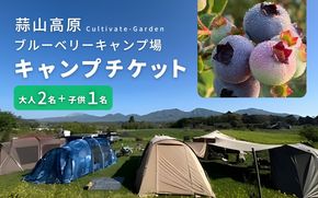 蒜山高原 ブルーベリーキャンプ場 デイキャンプ or オートキャンプ チケット / 岡山県 真庭市 蒜山 カルチベートガーデン 旅行 家族旅行 体験 自然 ブルーベリー摘み レジャー アウトドア ソロキャンプ チケット 引換券 子供 夏休み 【kbkb007-01】