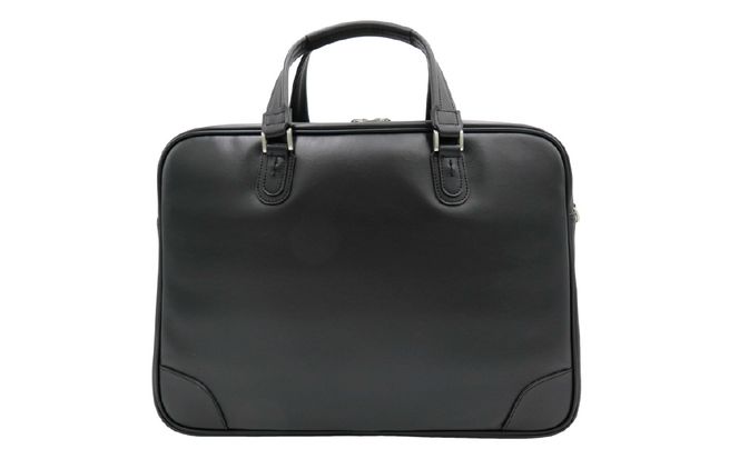 Wマチビジネスバッグ（No.K5998-01）ブラック /  ビジネスバッグ 豊岡 職人手作り 2層構造 ポケット 収納力 仕分け収納 底鋲 メンズ レディース バッグ かばん 鞄 黒色 茶色 キワダ 木和田株式会社
