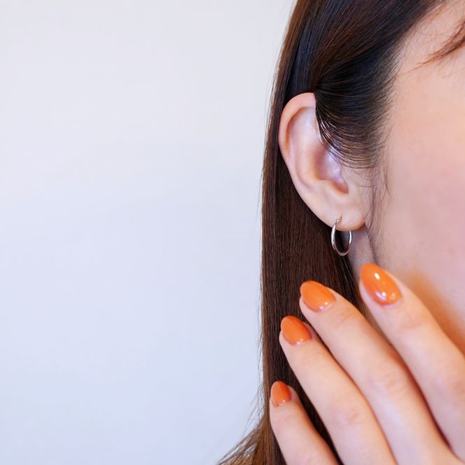 Pt900 プラチナ 地金 パイプ フープ 定番 ピアス（直径15mm) 保証書付 KO-0076 SWAD103