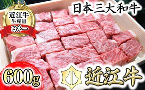 【4等級以上】近江牛サーロインステーキ【600g】 角切り【H015W】