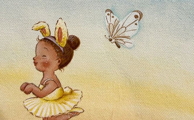 絵画「マーガレットのステージ」 糸島市 / 工房はーべすと[AYA081]