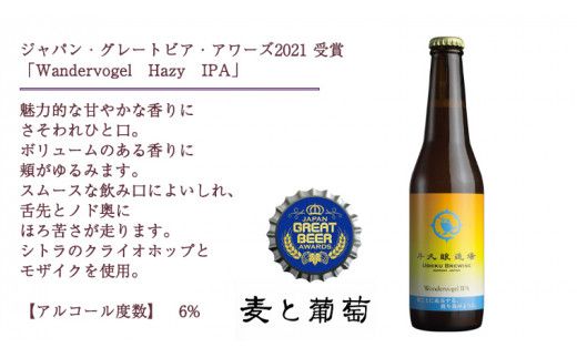 2年連続！《 ジャパン・グレートビア・アワーズ 受賞 》 クラフトビール 2種 計 6本 セット 飲み比べ 茨城県産 牛久醸造場 330ml × 6本 ビール 地ビール クラフト お酒 贈り物 [BJ024us]