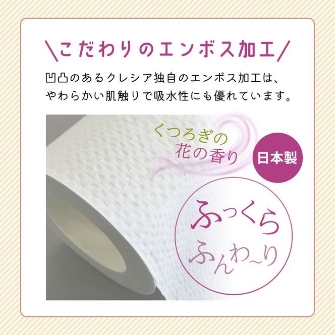 定期便 トイレットペーパー ダブル スコッティ 3倍長持ち 4ロール × 1パック フラワーパック 香り付き《 3ヶ月ごと計 4回 》
